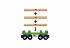 Товарный поезд Лесовоз с 3 вагонами и 4 бревнами на магнитах  - миниатюра №1